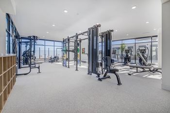 Fitness center machines
